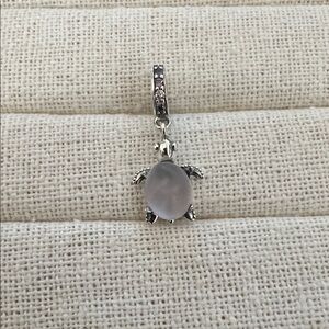 Pandora Murano Glass Pink Sea Turtle Dangle Charm